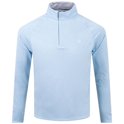 Stealth Performance Quarter Zip Mid Layer Blue Frost