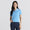 Cotton Blend Rib Knit Polo Azul