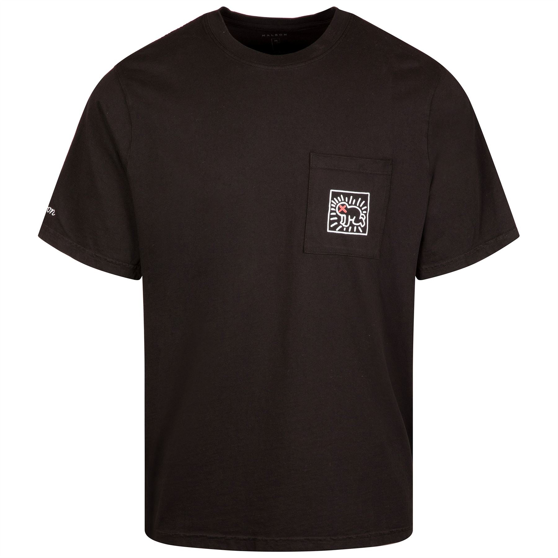 x Keith Haring Pocket Tee Black