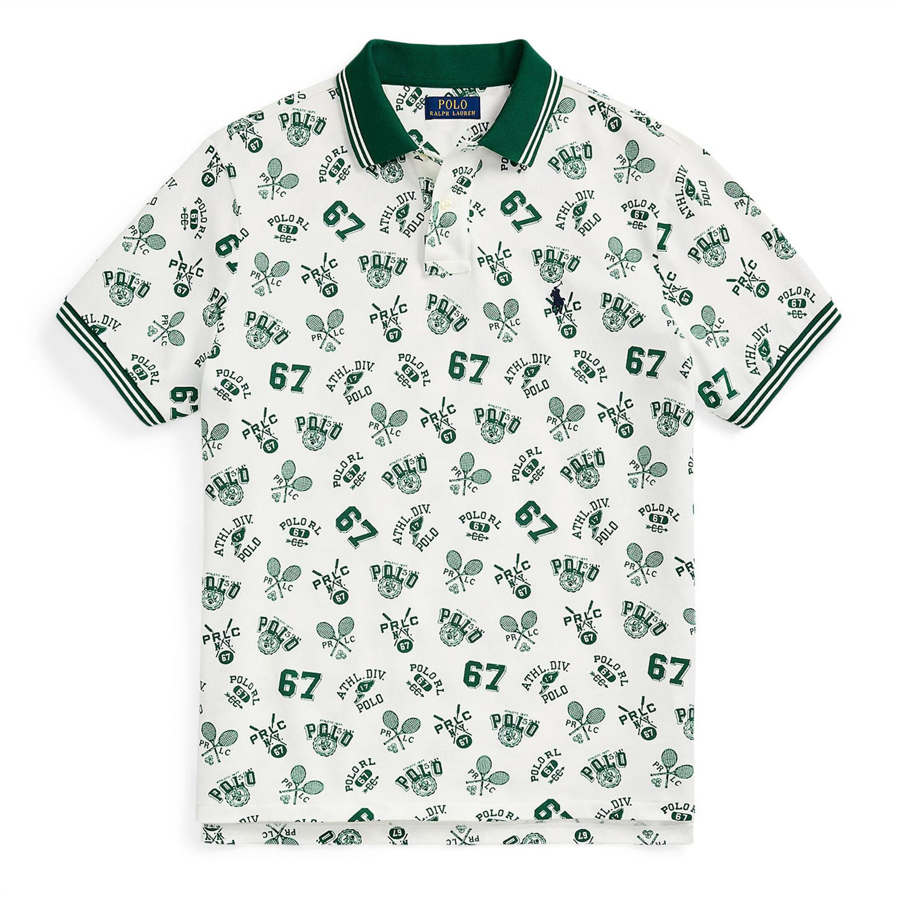 Polo Golf Classic Fit Mesh Polo Athletic Toss White