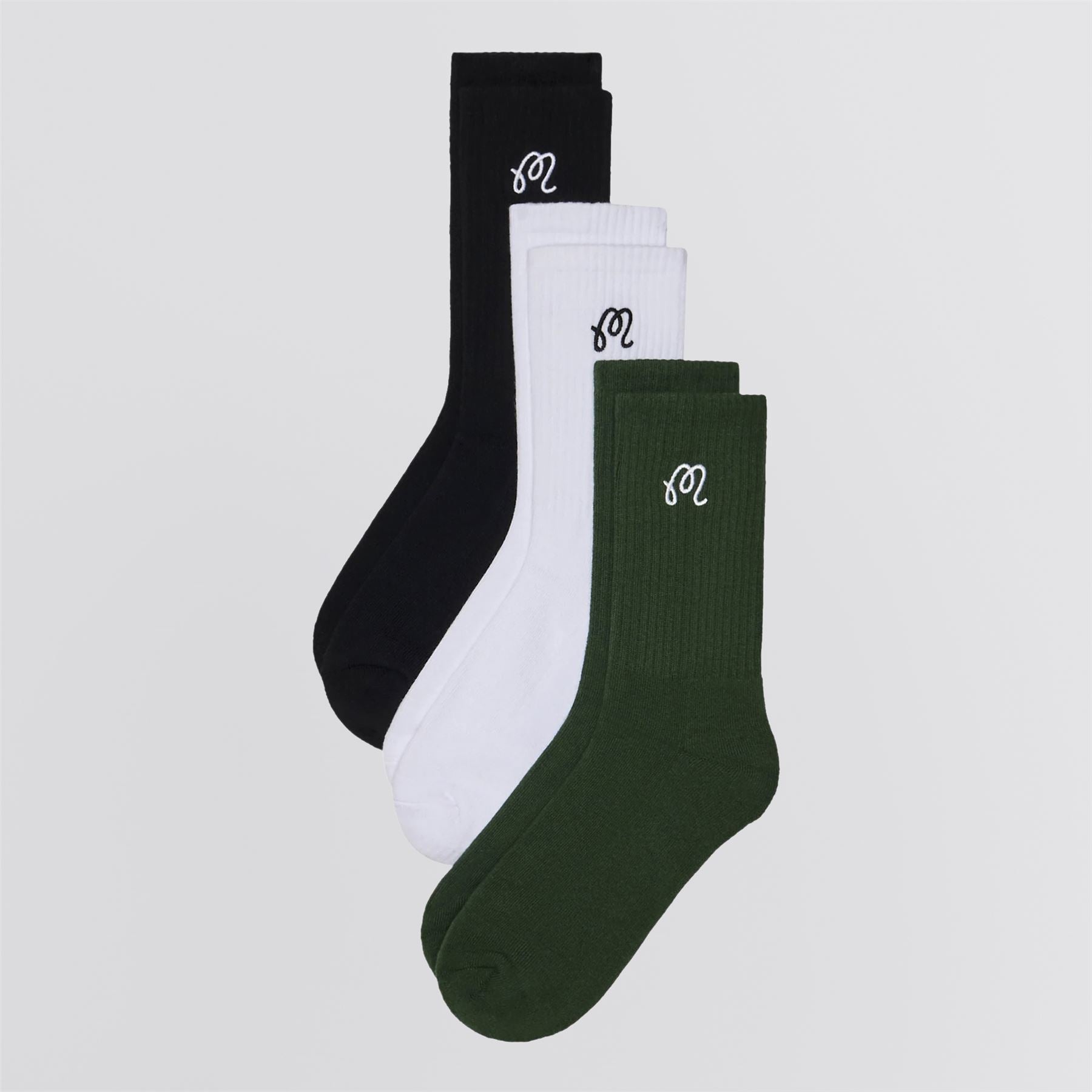 M Crew Sock 3-Pack Multi