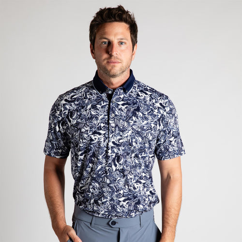 Stamped Polo Maltese Blue