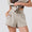 Womens Cloudscape Shorts Heather Savannah Tan
