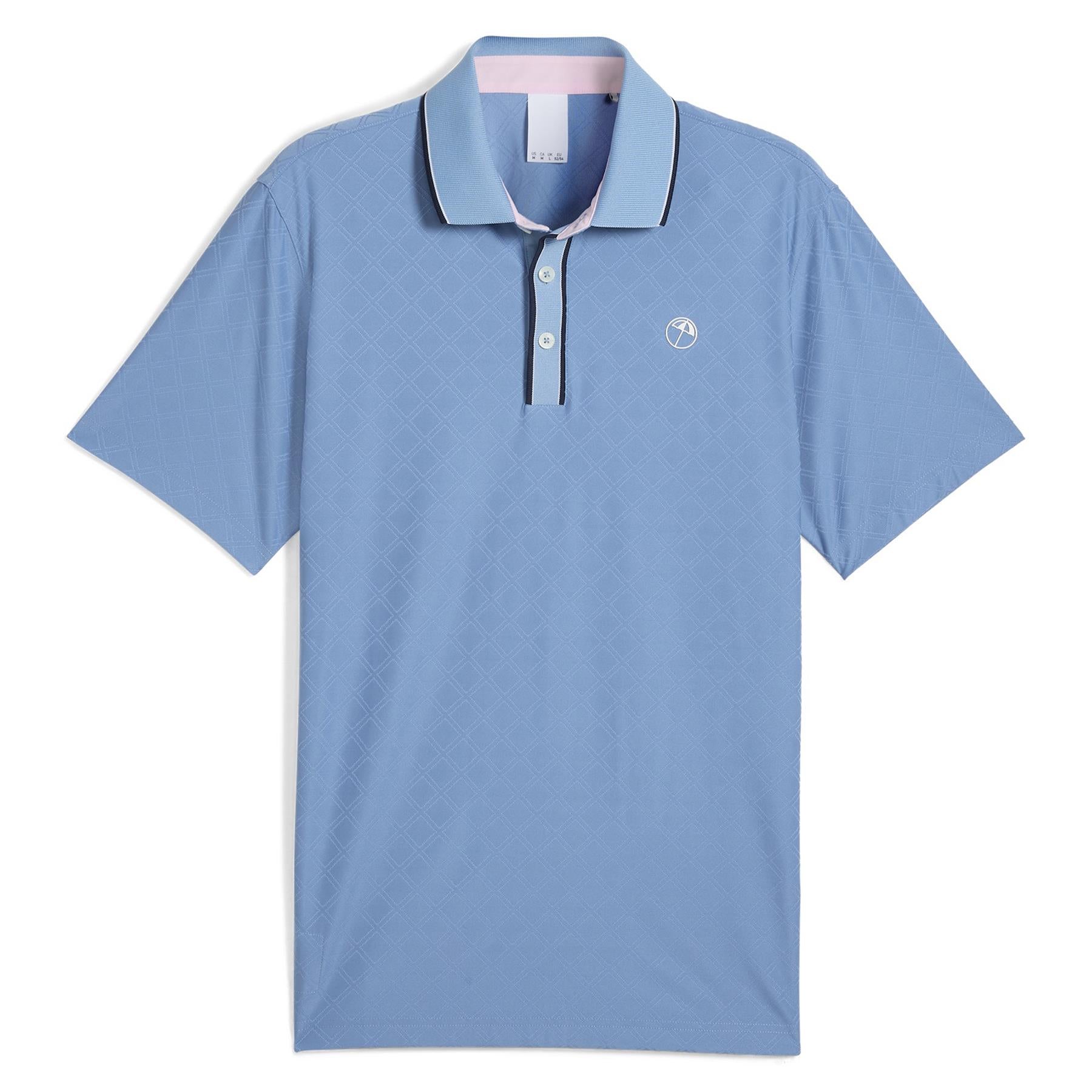 x AP Tipped Jacquard Polo Zen Blue