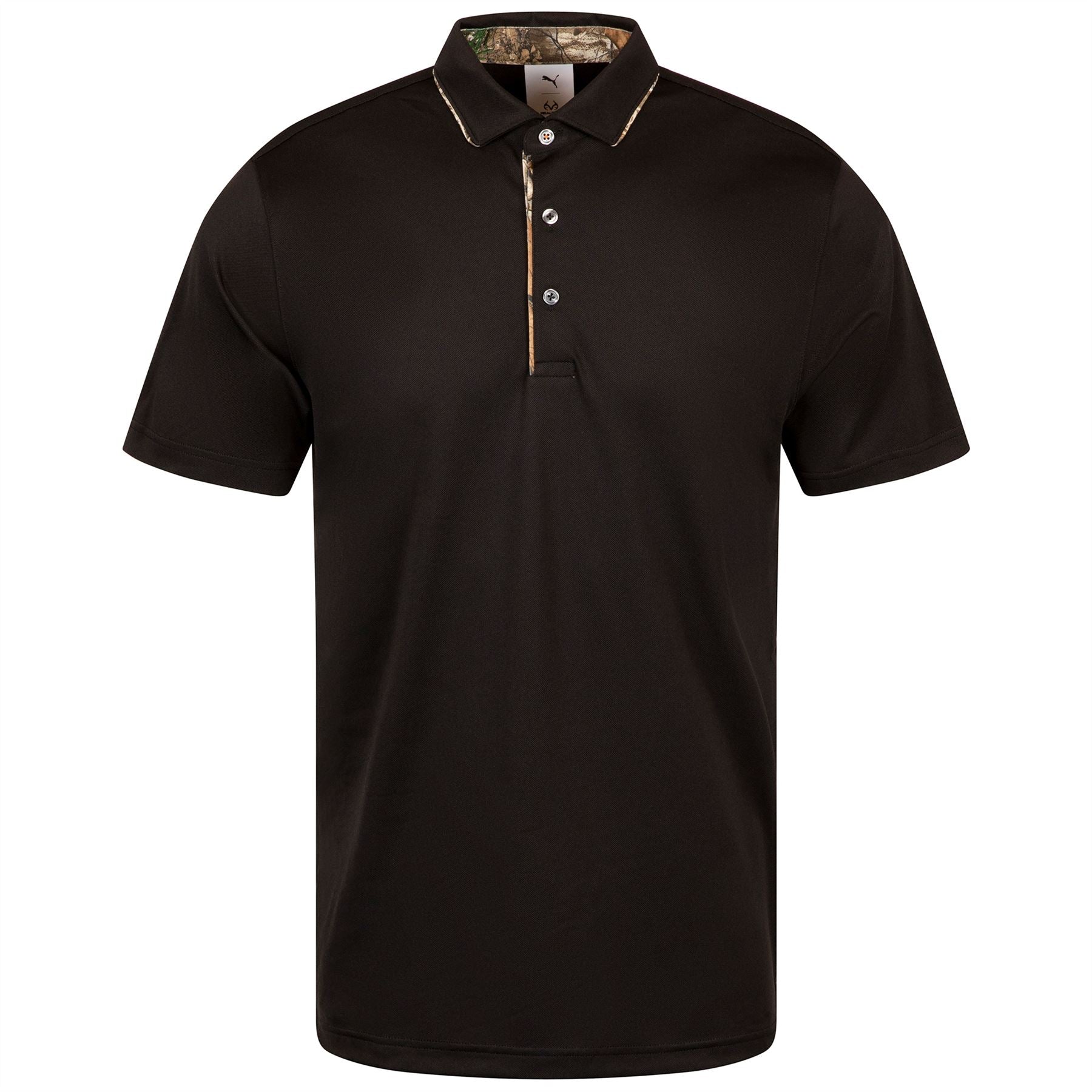 x Real Tree Tipped Polo Puma Black