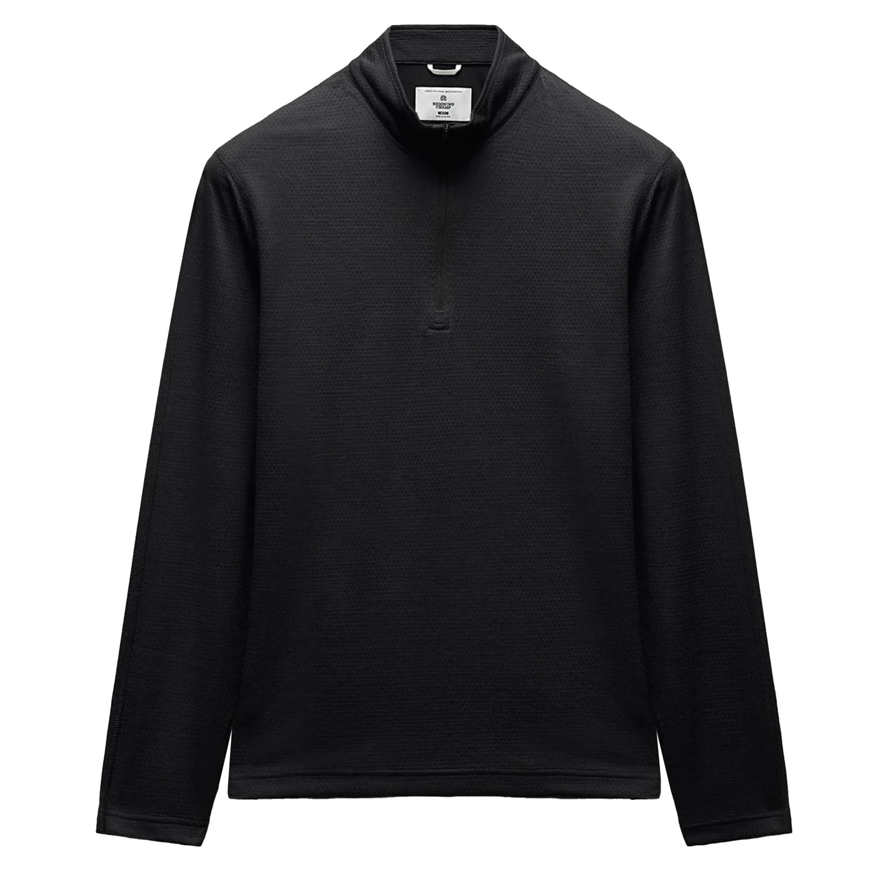 Solotex Mesh Tiebreak Quarter Zip Black