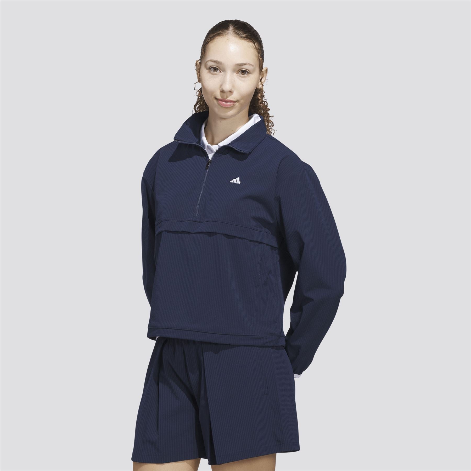 Womens Go-To Quarter Zip Jacket Collegiate Navy