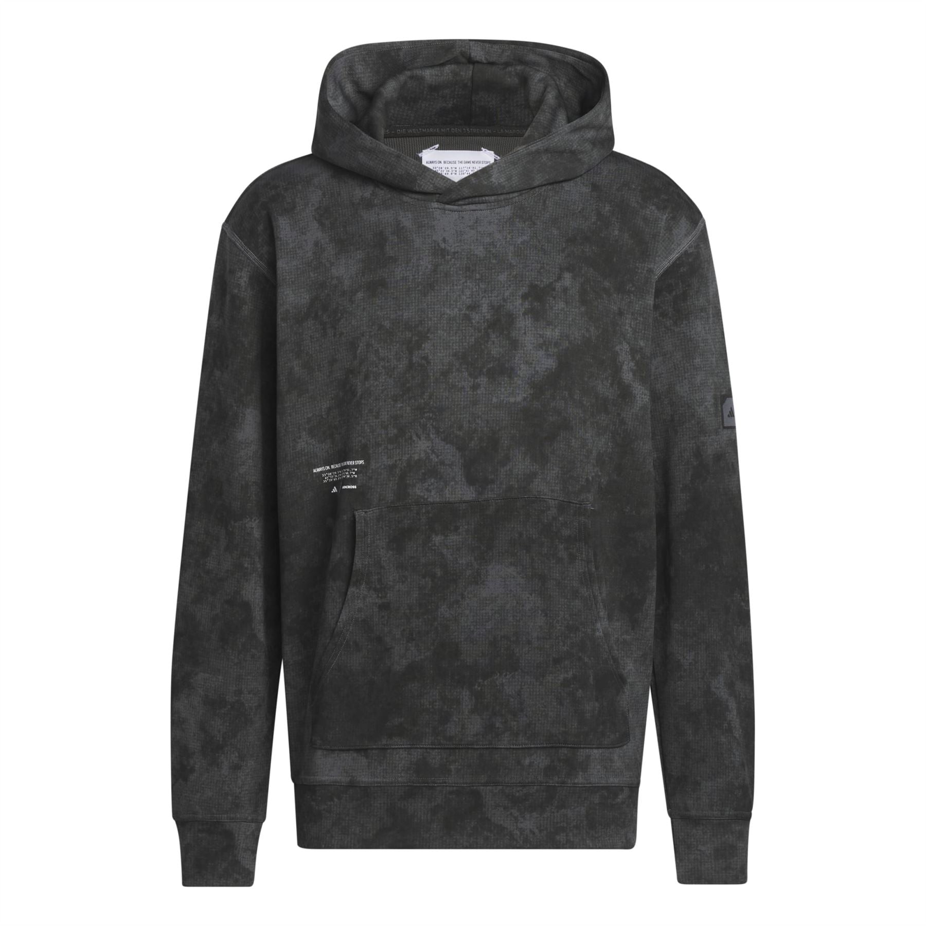 Adicross Print Design Hoodie Black