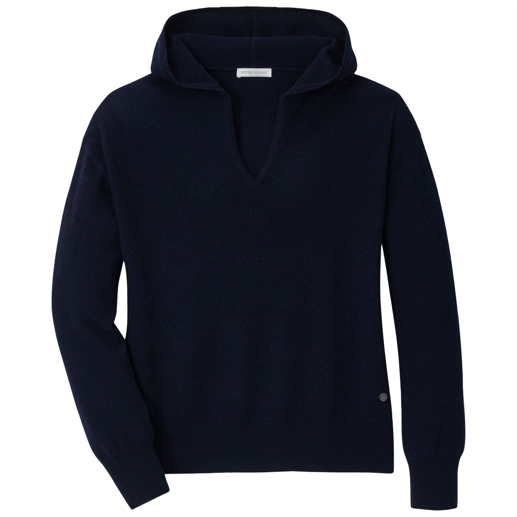Womens Summer Cashmere Hoodie Navy