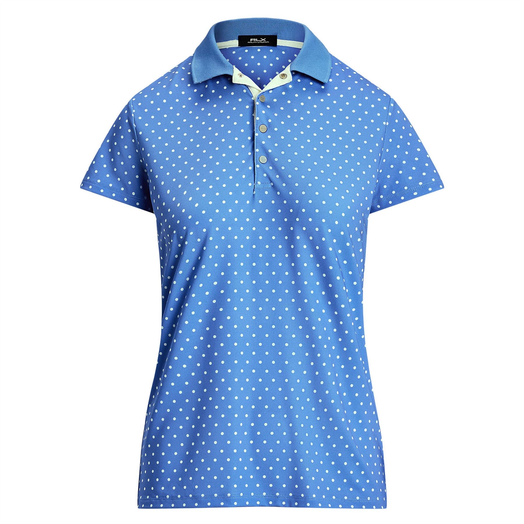 Womens RLX Printed Airflow Polo Summer Blue/Polka Dot