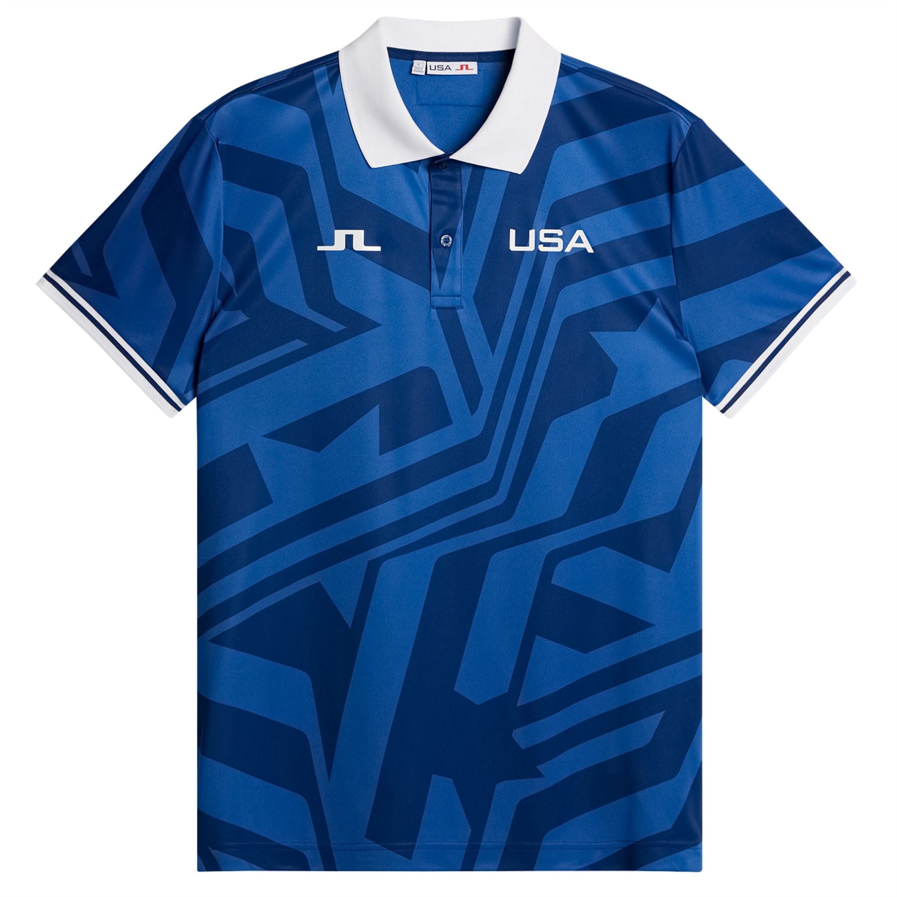 Alois Regular Fit Printed Polo US Golf Blue