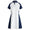 Womens Contrast Stretch Jersey Polo Dress Refined Navy Multi