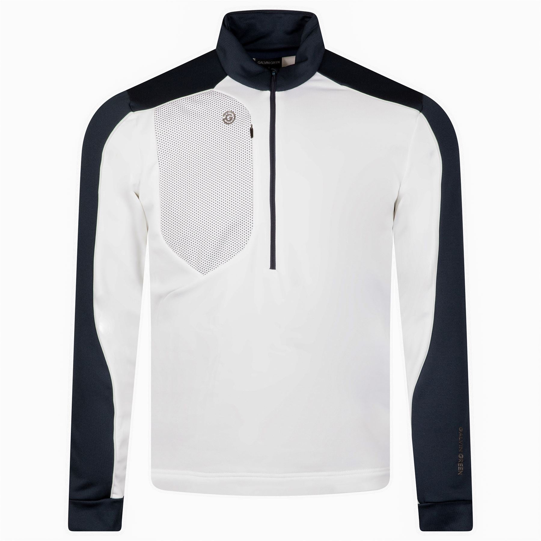 Dave Insula Half Zip Mid Layer White/Navy