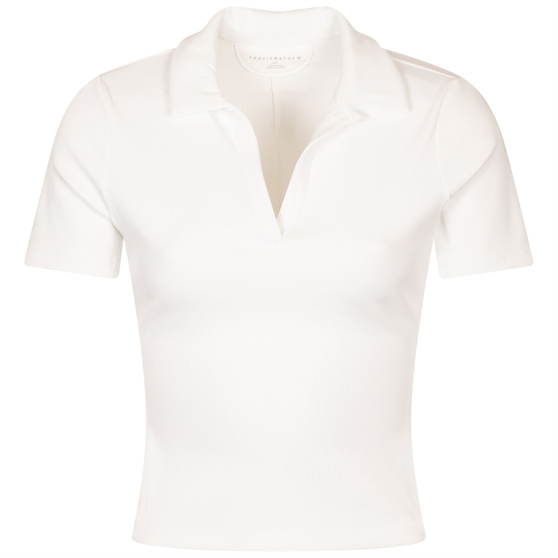 Womens Moveknit V-Neck Polo White