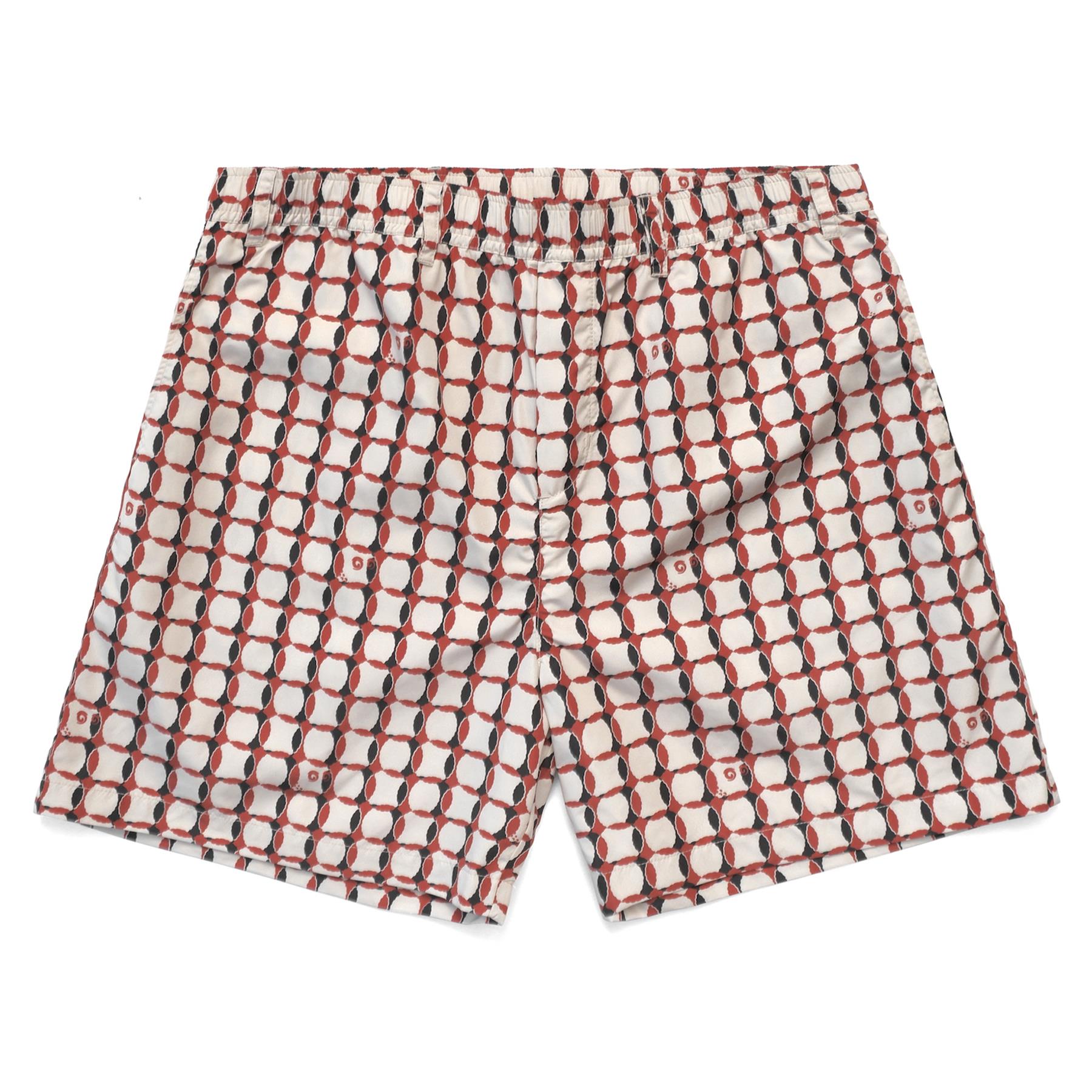 Lattice Nylon Shorts Tofu/Rooibos Tea