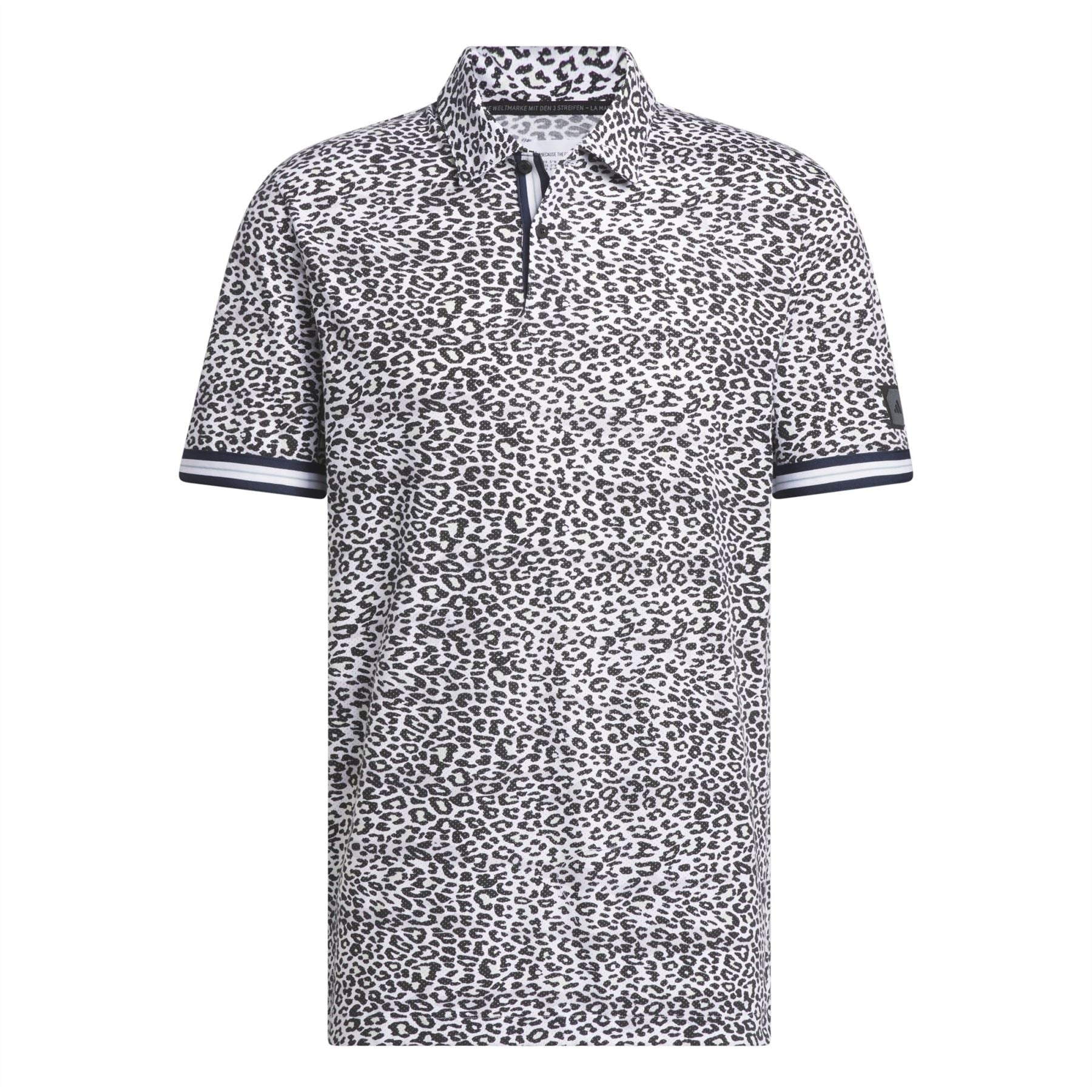 Adicross Micro Print Polo Black