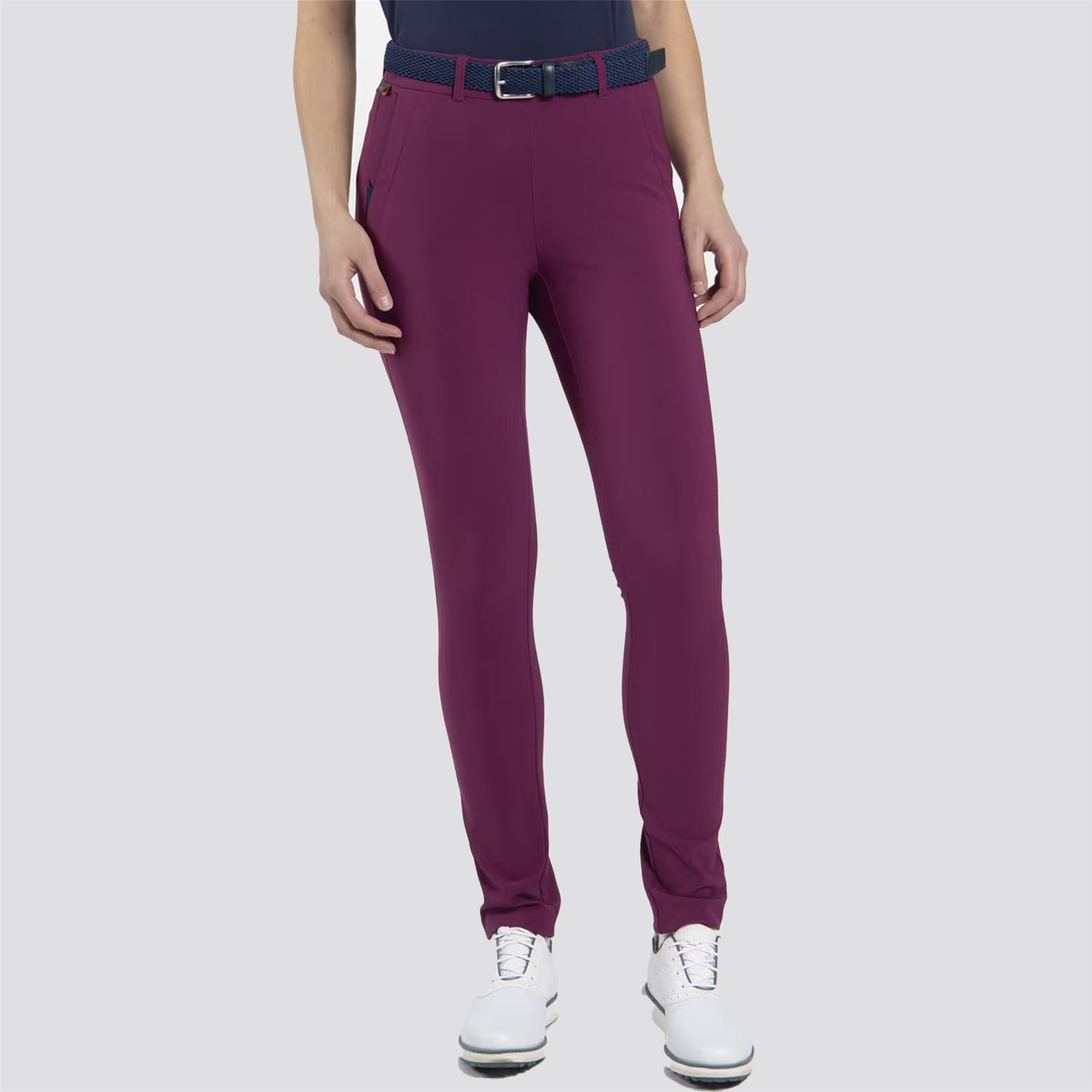 Womens Warm Stretch Treggings Deep Ruby