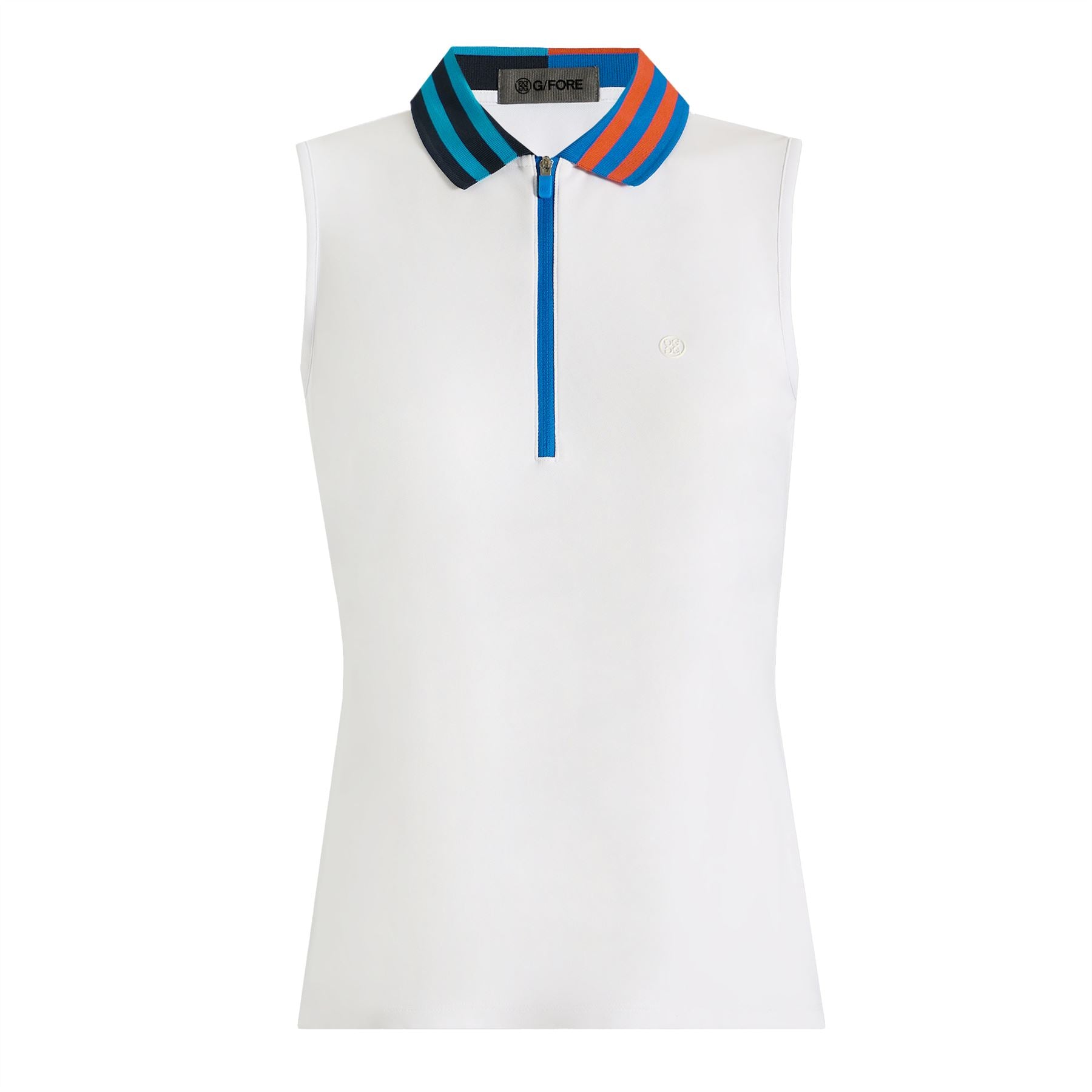 Womens Tech Pique Quarter Zip SL Polo Snow