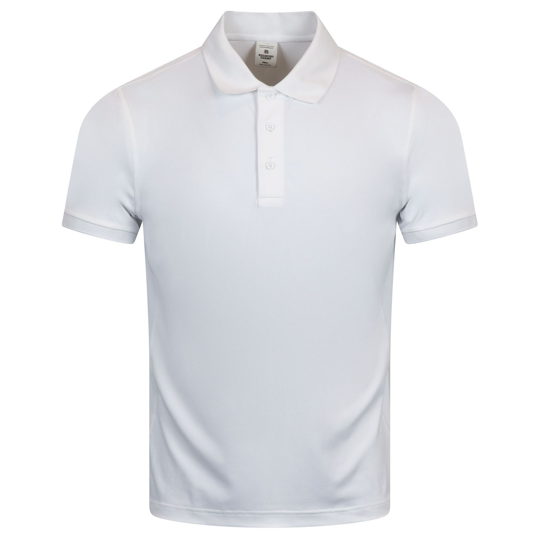 Tech Pique Playoff Polo White