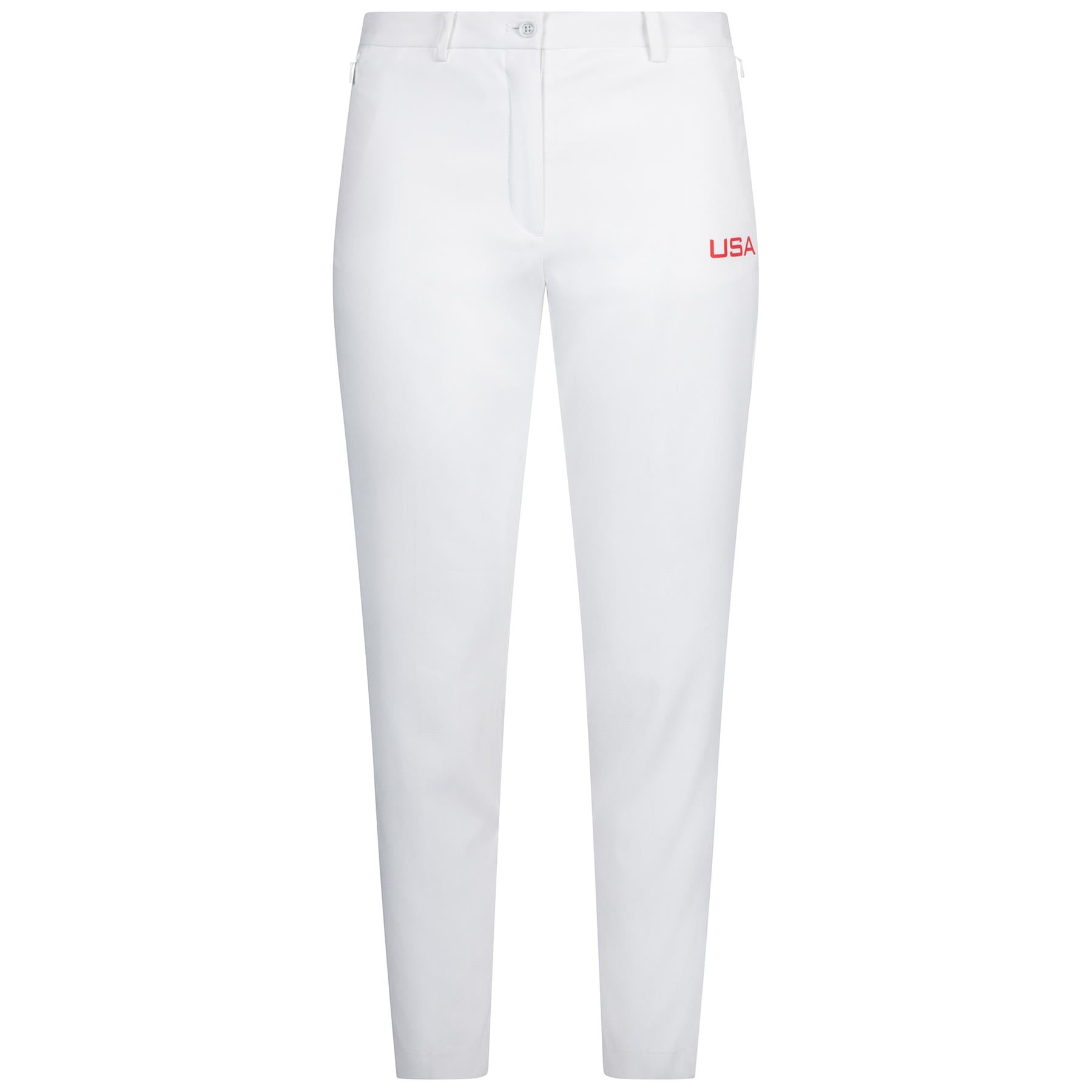 Womens Pia High Stretch US Golf Pants White