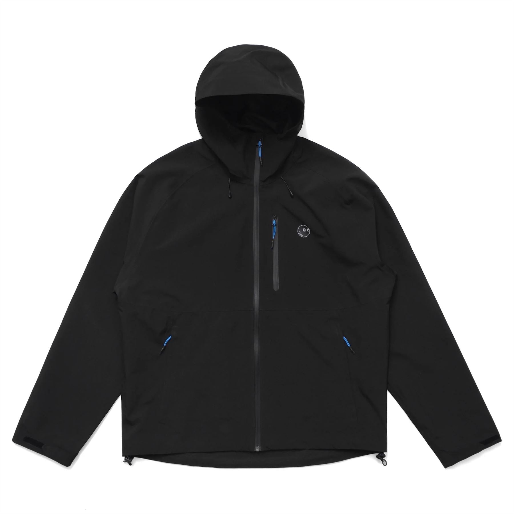 Clark Hooded Rain Jacket Black