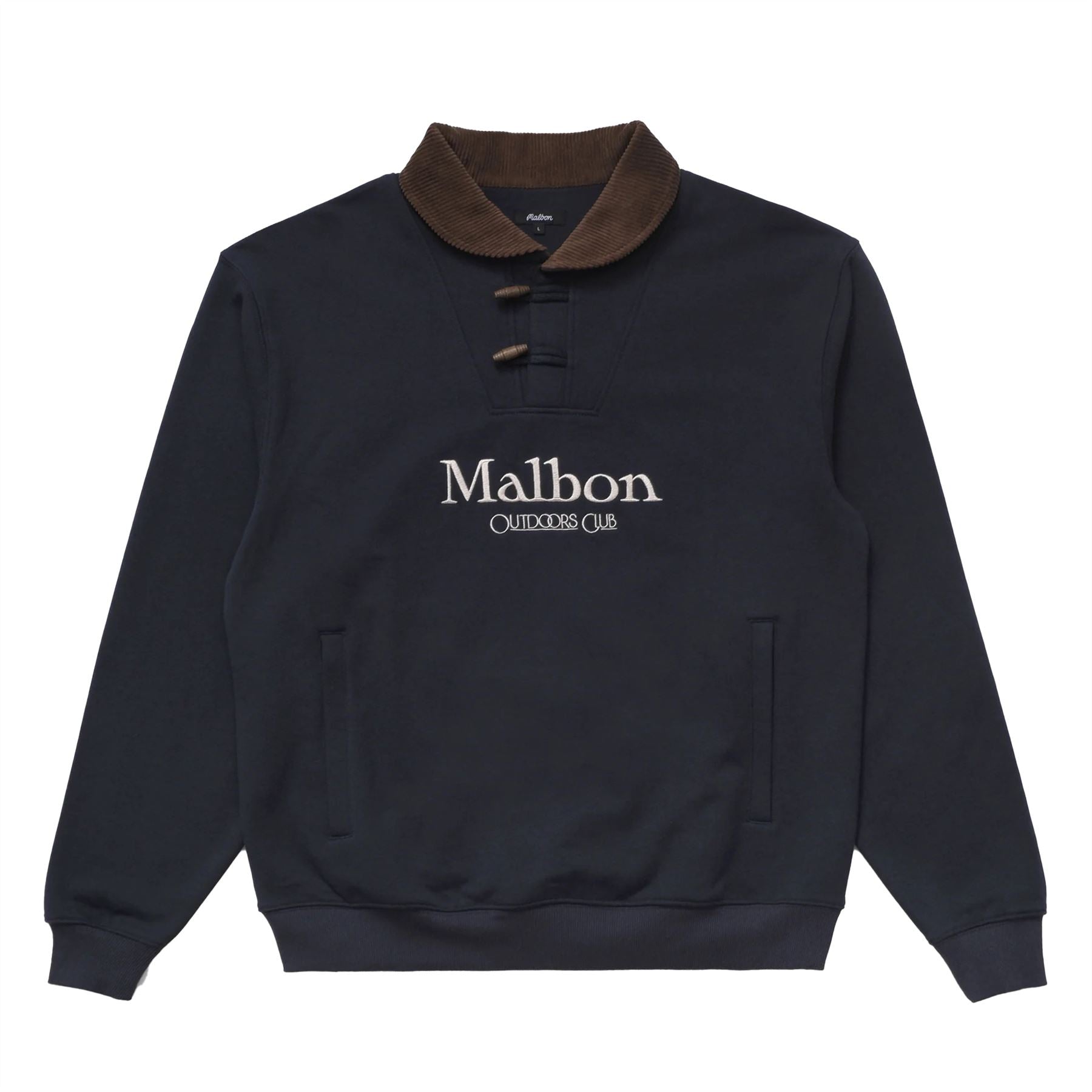Flint Shawl Crewneck Navy