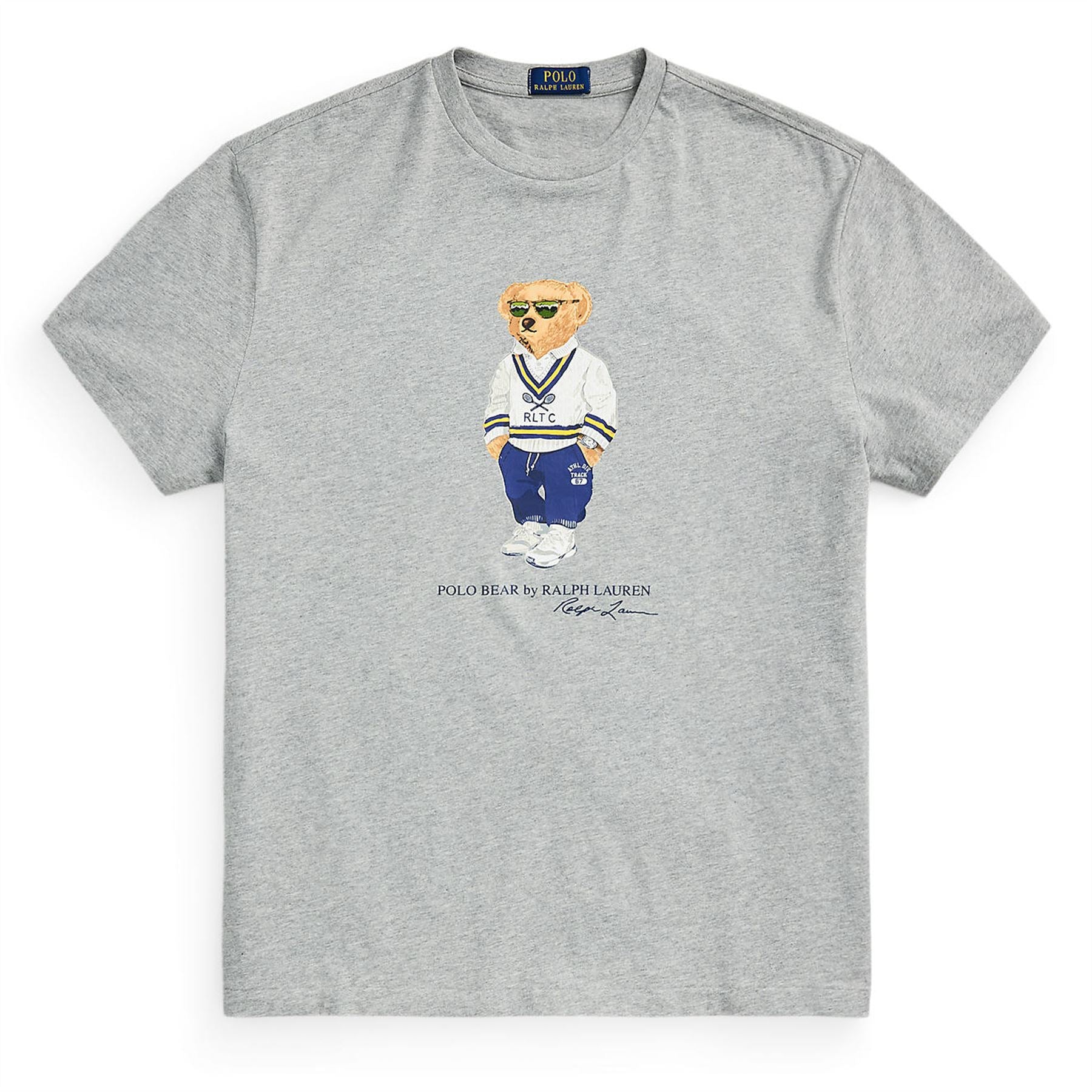 Polo Golf Classic Fit Bear Tee Andover Heather Heritage Icons