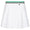 Womens Striped Airloft Pleated Skirt White/Sport Green