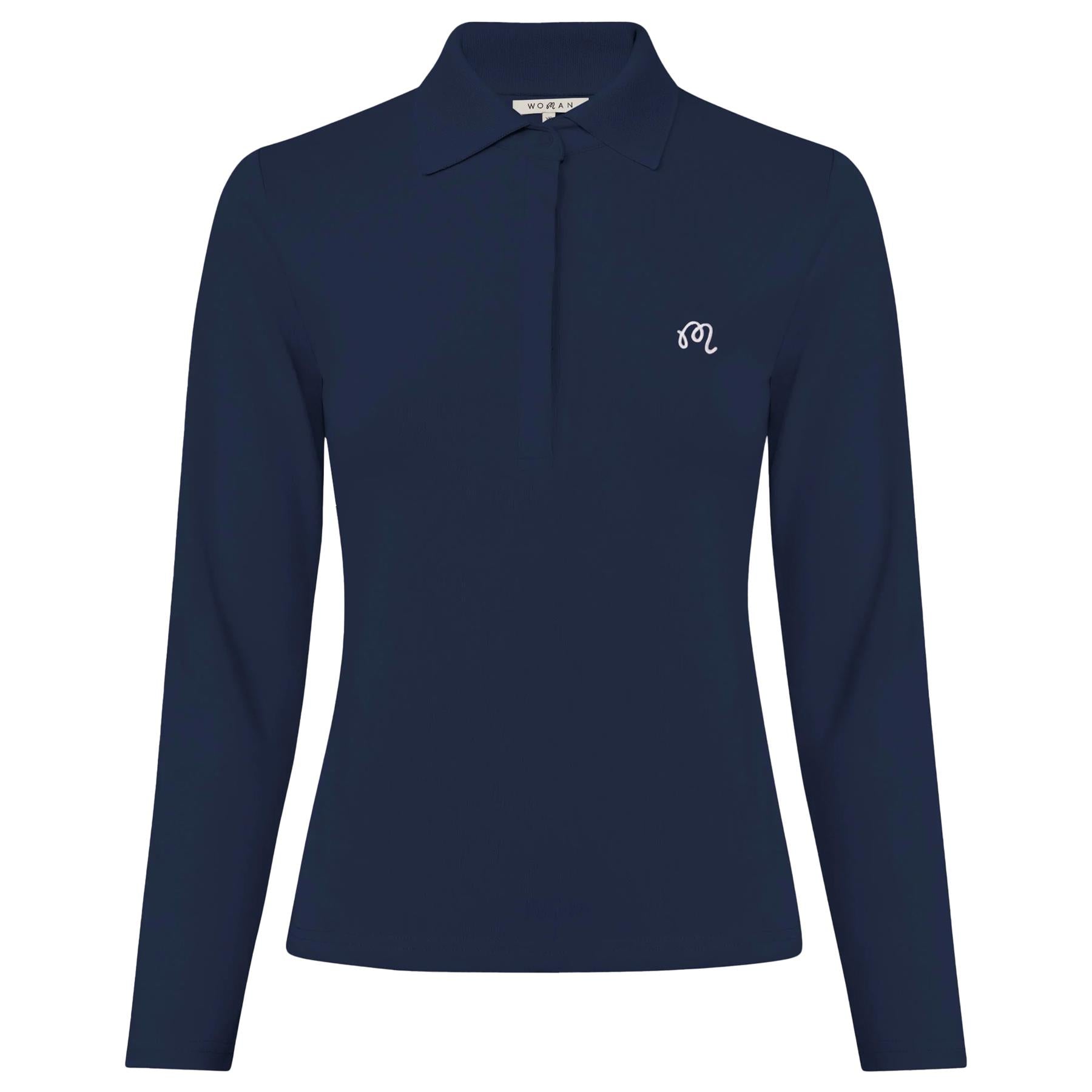 Womens Venus II LS Polo Black