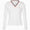 Womens V Neck T Shirt White