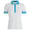 Womens Contrast Embossed Logo Quarter Zip Tech Pique Polo Snow