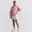 RLX Womens Cable Quilted Quarter Zip Jacket Light Pink