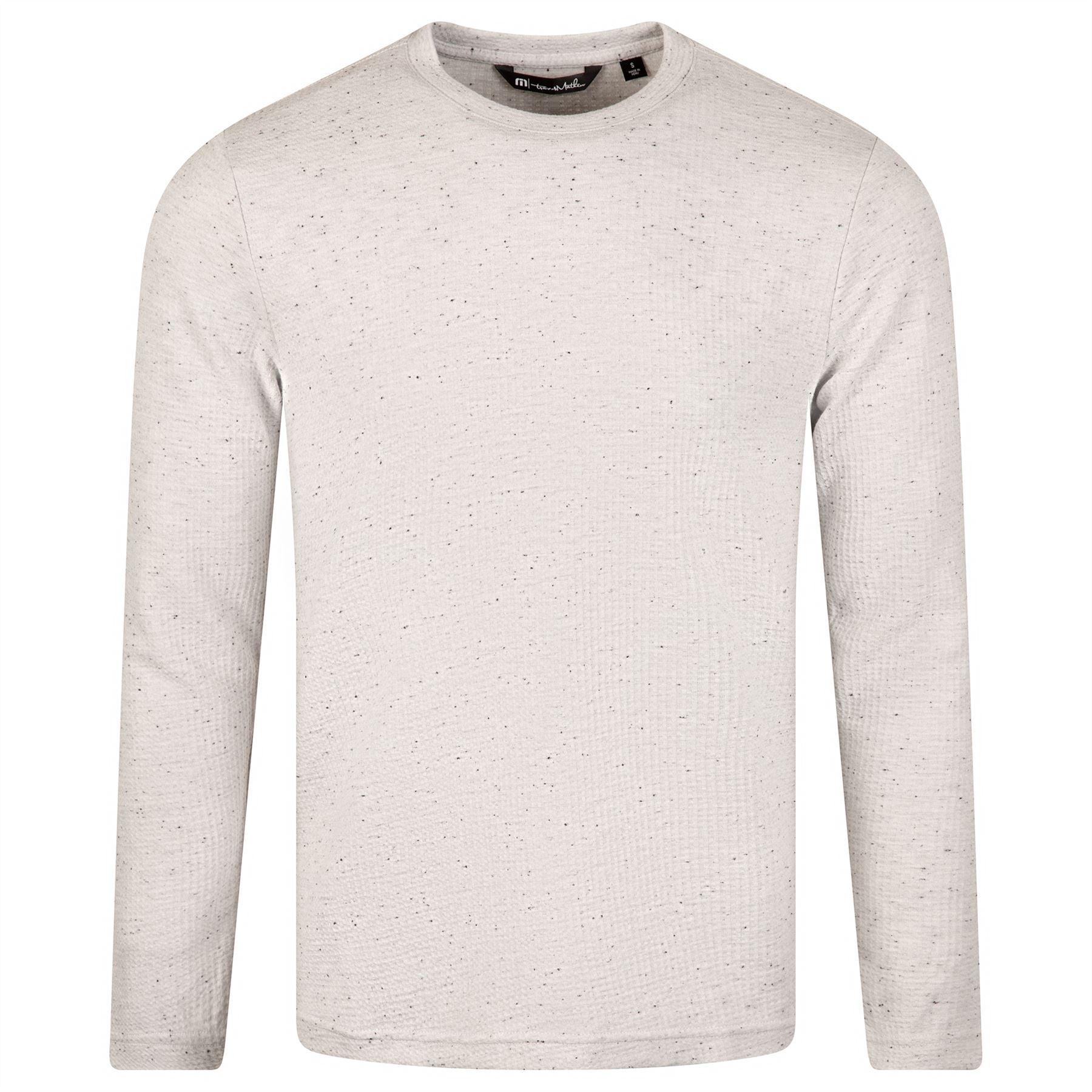 Cloud Waffle Crew Knit Heather Light Grey