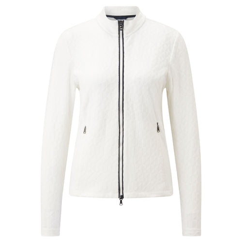 Womens Ayla Full Zip Jacket Off White