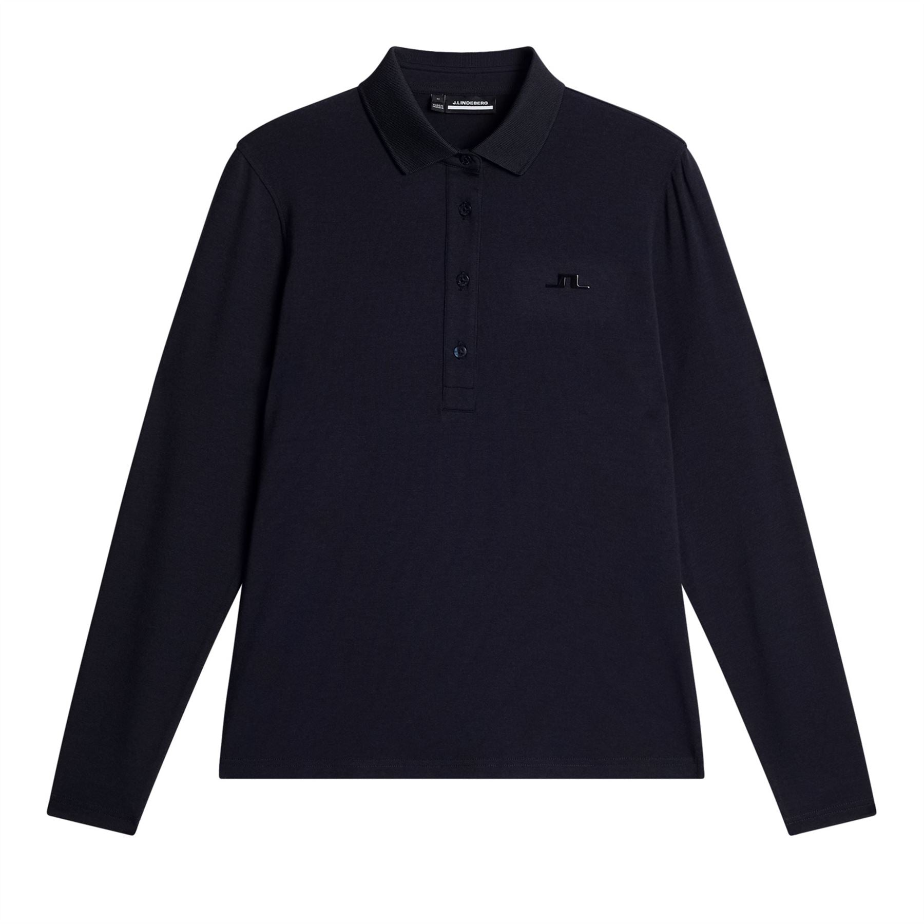 Womens Flor LS Soft Touch Polo Navy Melange