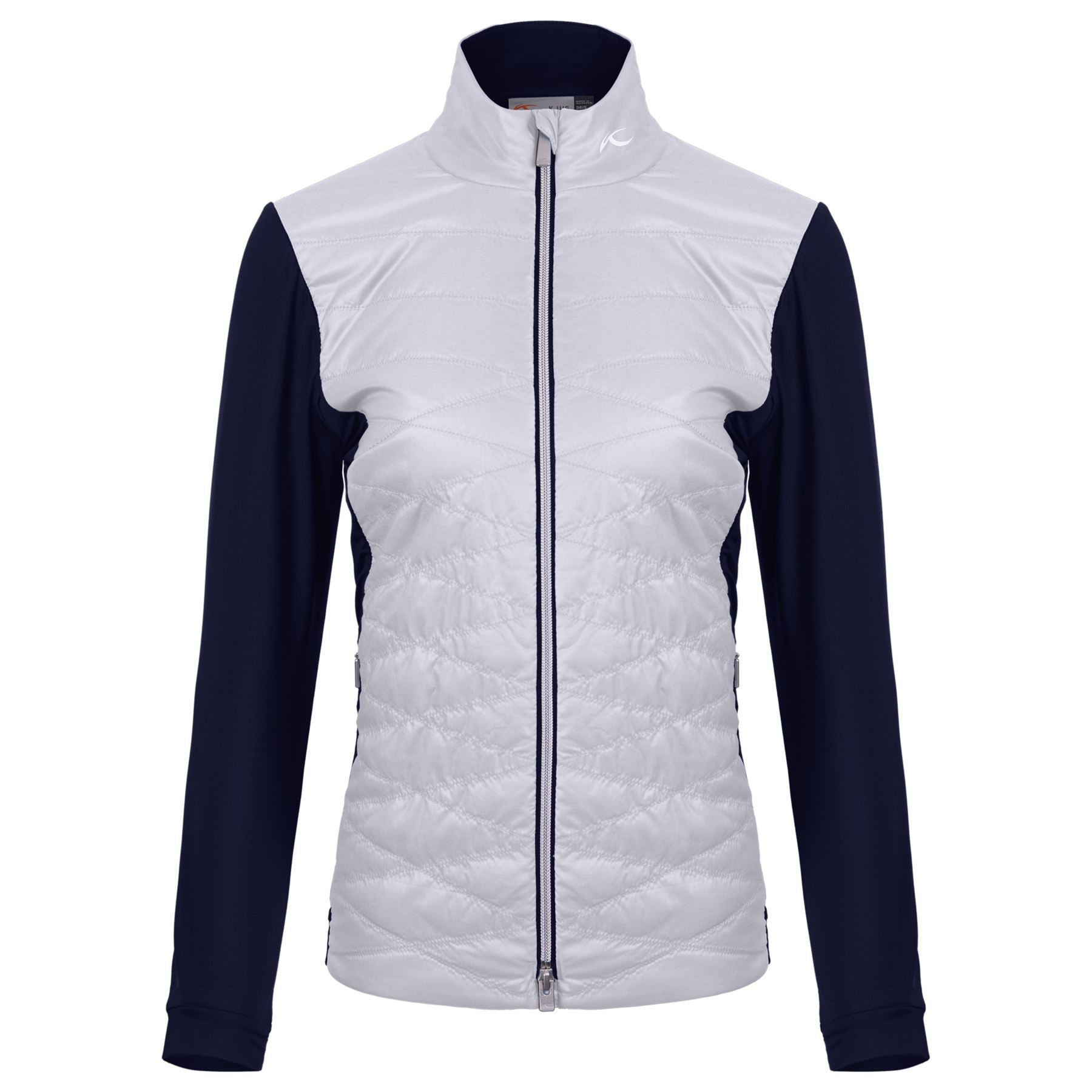 Womens Retention Hybrid Jacket White/Atlanta Blue