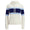 Womens RLX Cashmere Stripe Hoodie Parchment Cream/Refined Navy