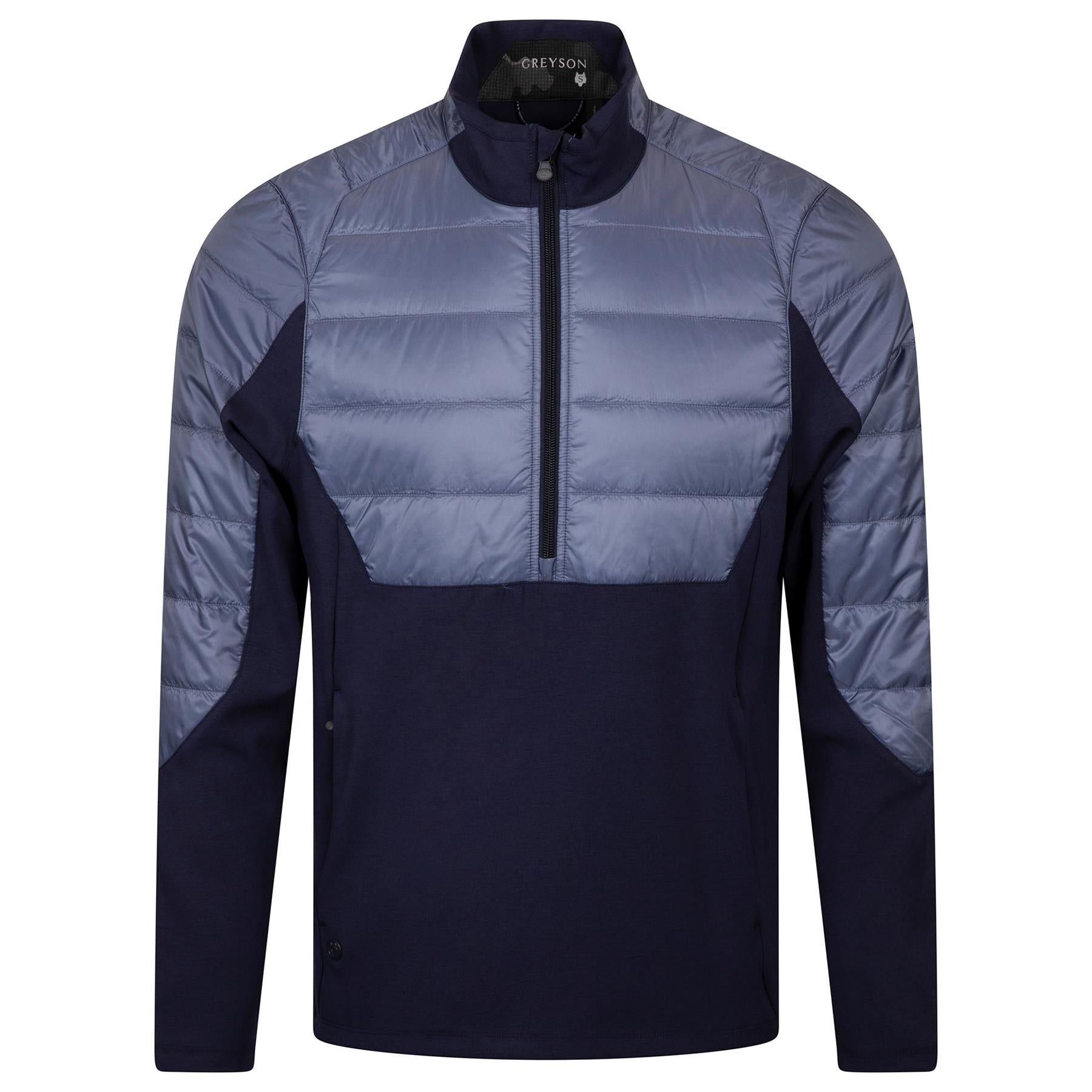 Gratiot Hybrid Quarter Zip Mid Layer Maltese Blue