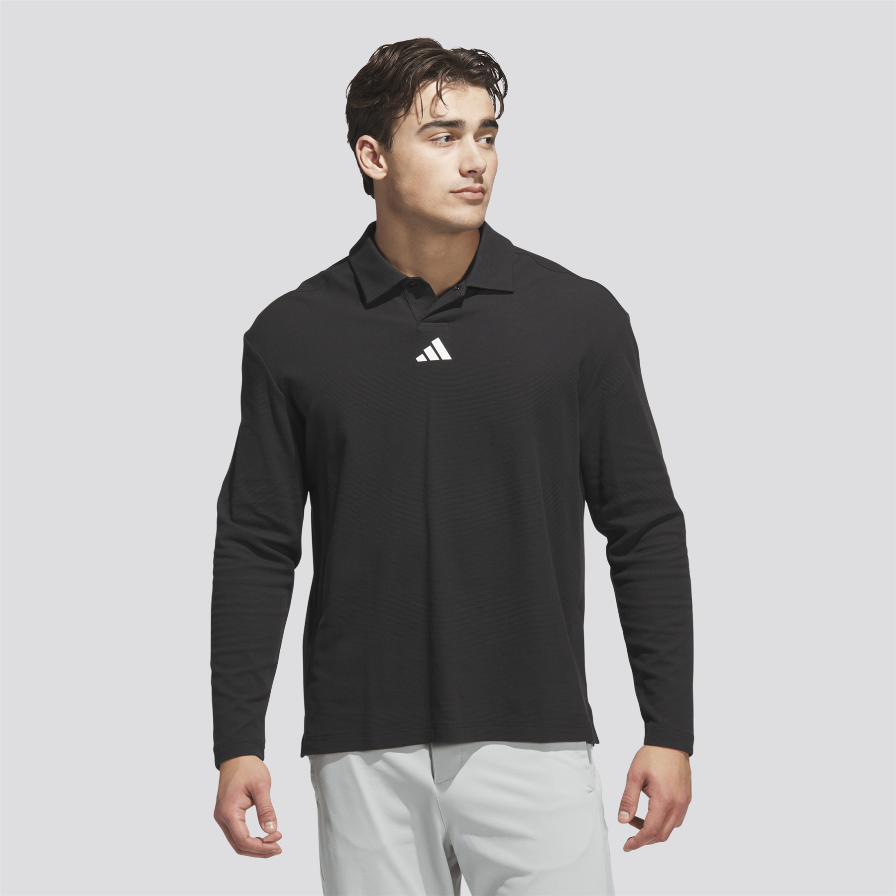 Beyond The Course LS Loose Fit Polo Black