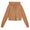 Womens Zania Knitted Hoodie Tiger Brown