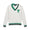 Womens Sport V-Neck Sweater White/Sport Green