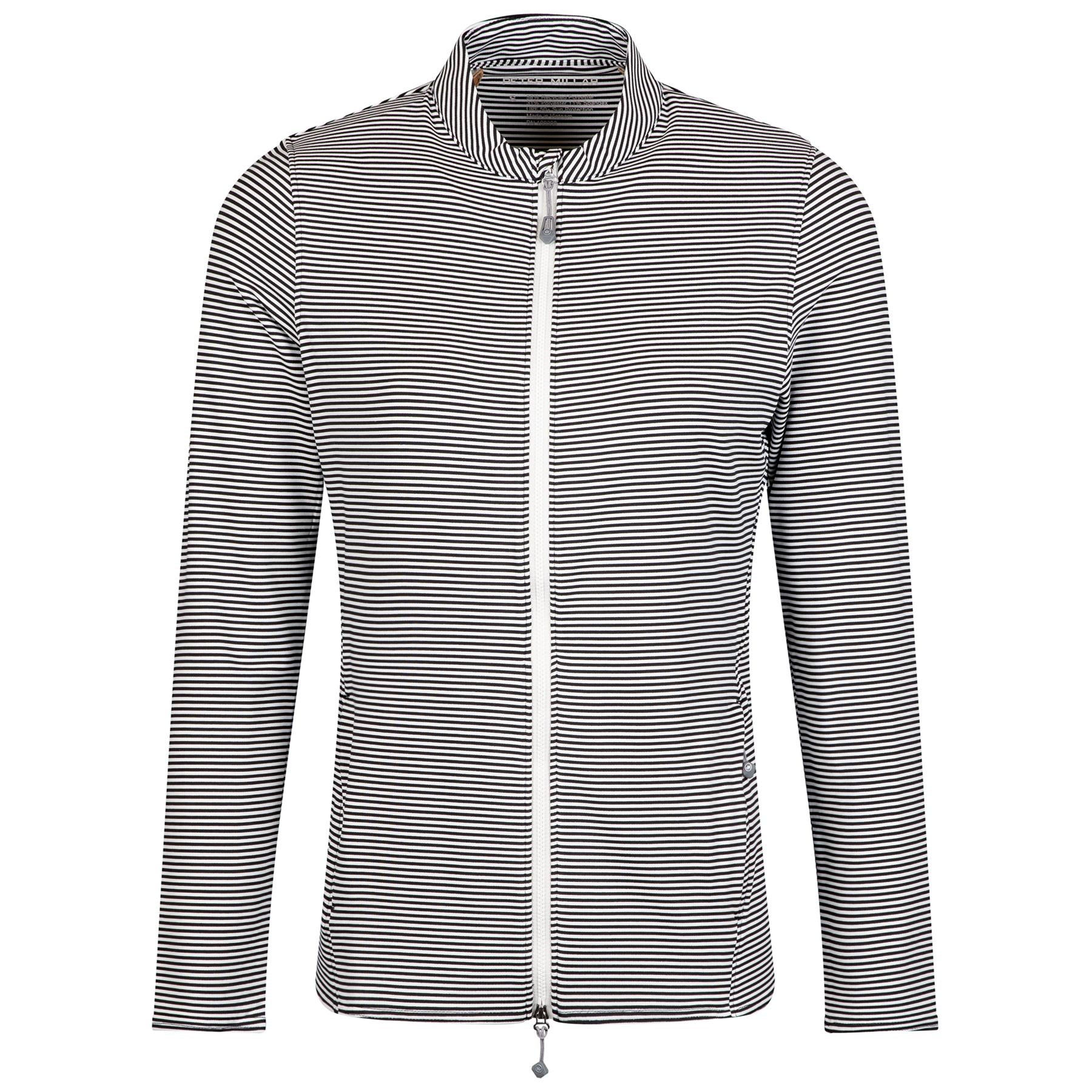 Womens Vista Stripe Katy Full Zip Layer Black/Ivory