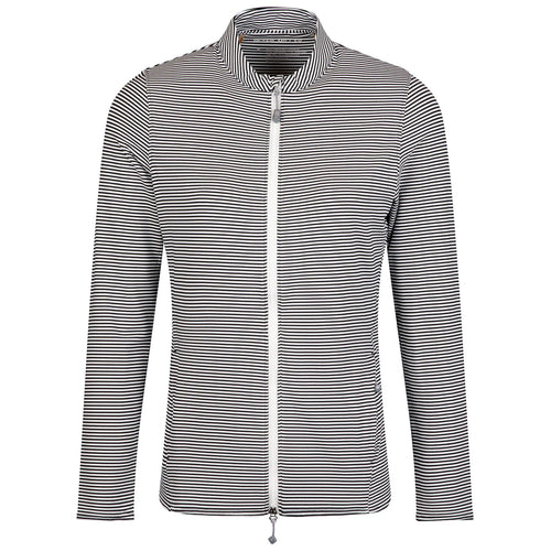 Womens Vista Stripe Katy Full Zip Layer Black/Ivory
