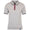 Womens Contrast Tipped Knit Polo Marl Gray