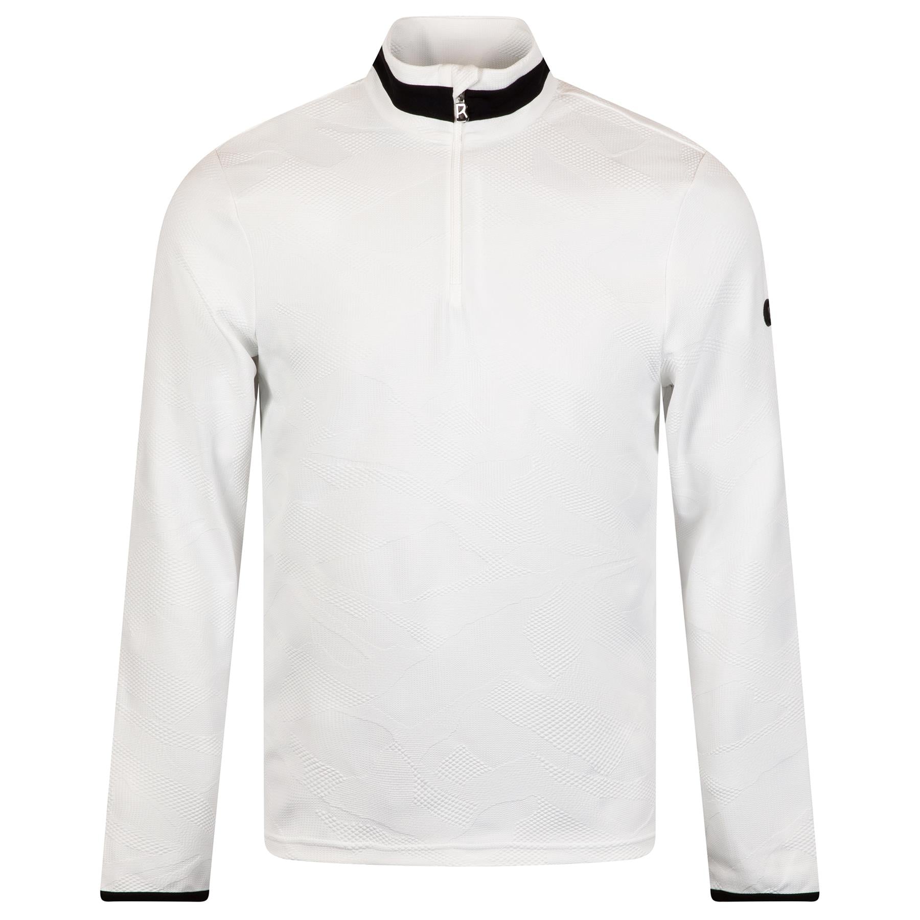 Joscha Quarter Zip Mid Layer Off White