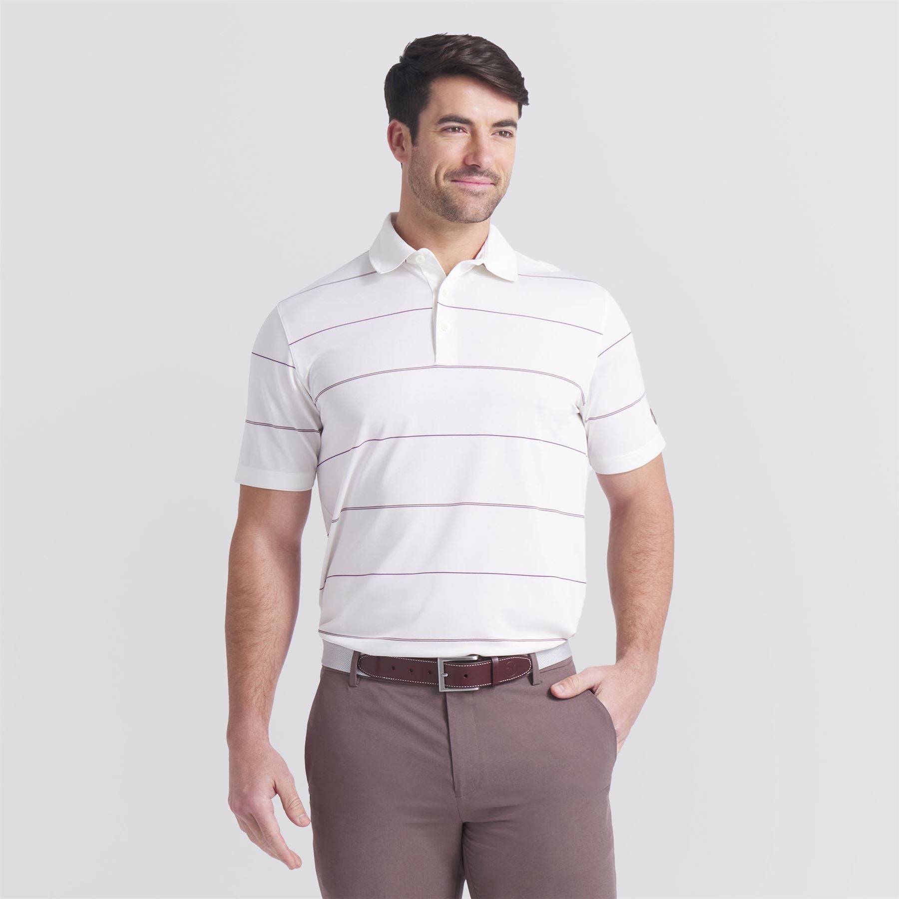 x AP Rugby Stripe Polo Warm White