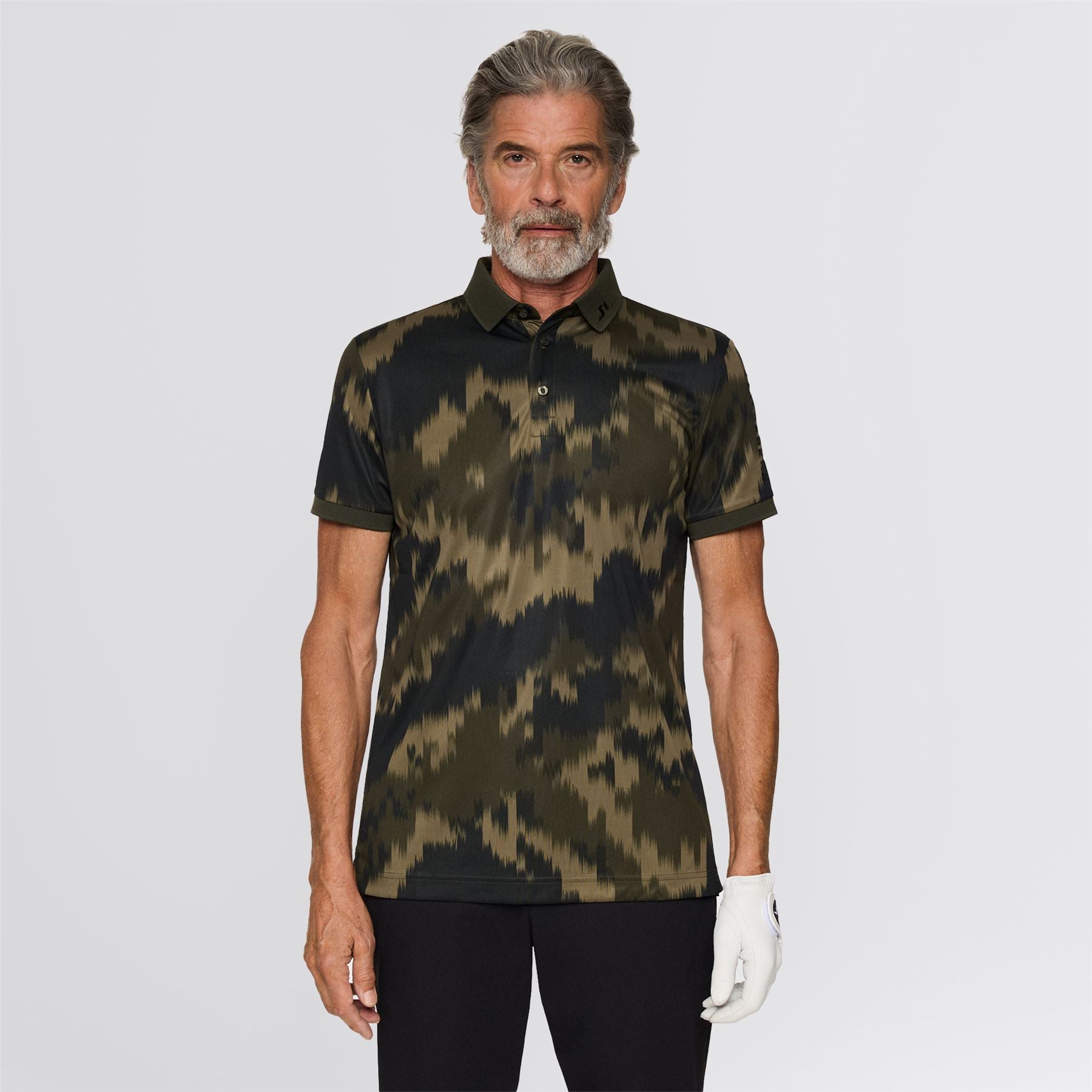 Tour Tech Print Polo Warp Forest