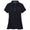 Womens Short Sleeve Button Polo Black