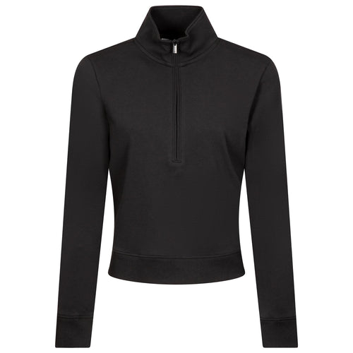 Womens Cloud Half Zip Mid Layer Black