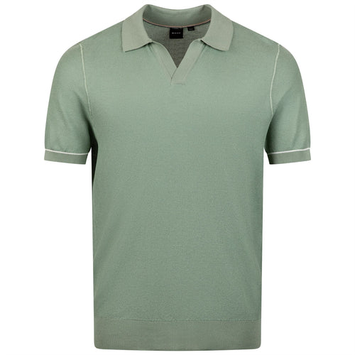 Jianluca Cotton Polo Open Green